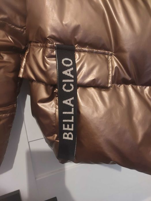Kurtka puchowa miedziana