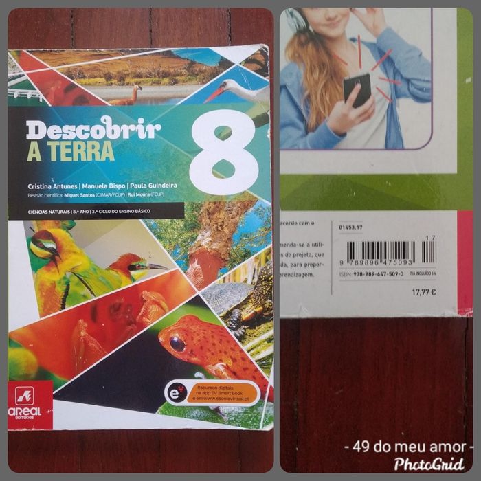 Livros escolares 8 ano Matemática Ciências Espanhol Inglês Geografia