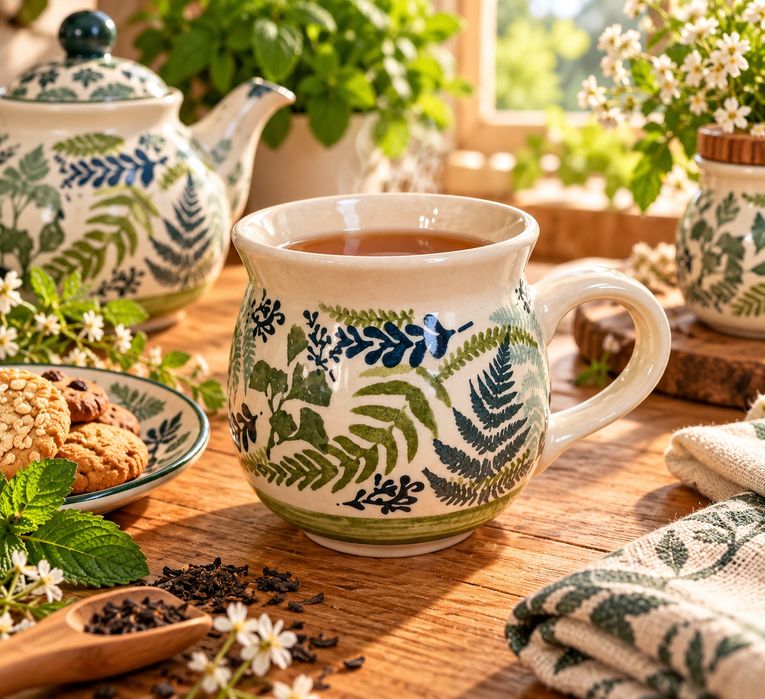 Kubek ceramiczny czeski 300 ml ceramika Bolesławiec.