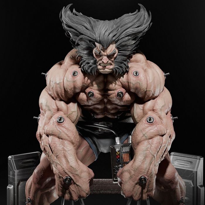 Figurka 3D  Wolverine– Fan Art, druk 16K