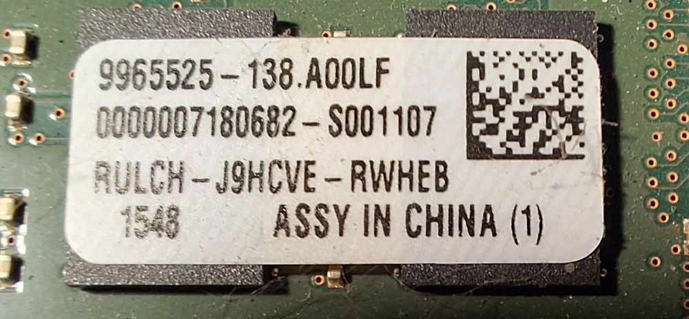 Pamięć 8GB 2Rx8 PC3 - 12800E - 11 - 13 - E3