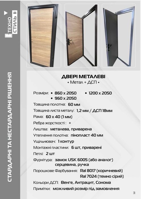 Двері від виробника. Недорого. Мінімальні терміни виготовлення.