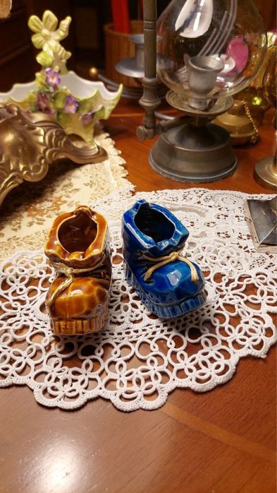 Статуэтка ботинки лошадка керамика