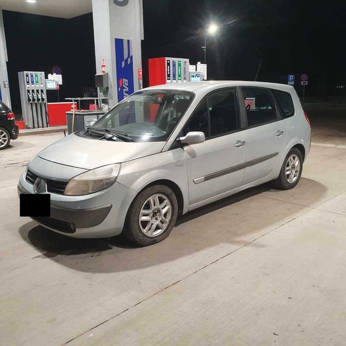 Renault Scenic II Grand 7 miejsc 1.9 dci kolor srebrny 632 na części