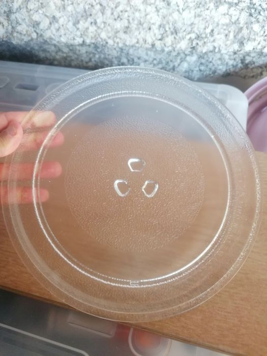 Prato de Vidro para Microondas Kunft + Aro de Rodas
