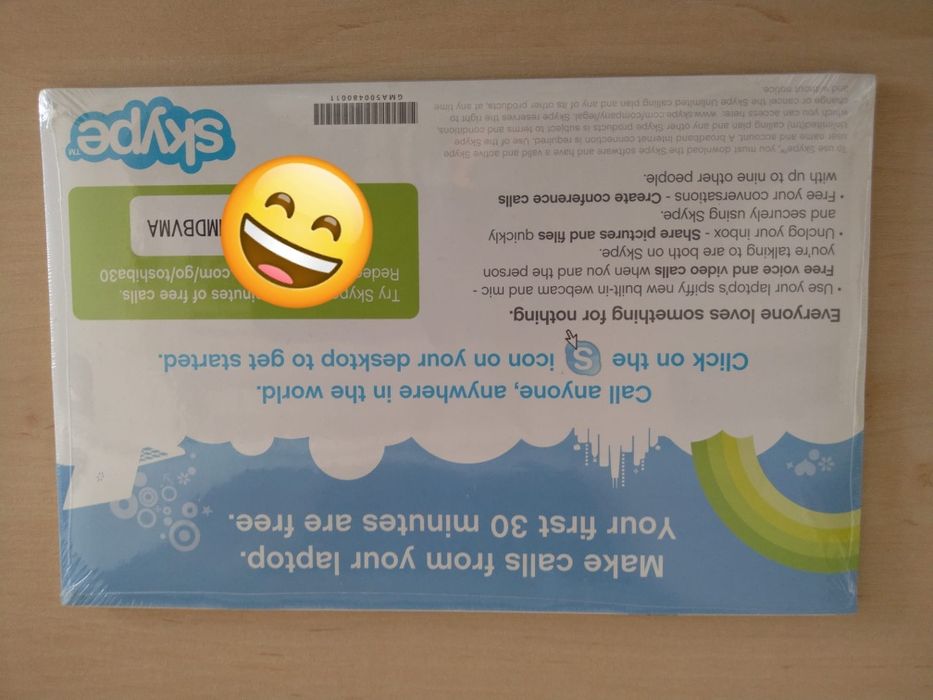 Zafoliowany starter Skype