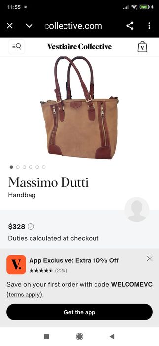 Сумка-тоут Massimo Dutti оригинал