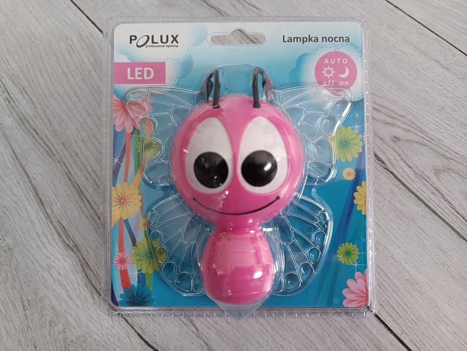 Lampka nocna LED Motylek firmy Polux do pokoju dziecięcego