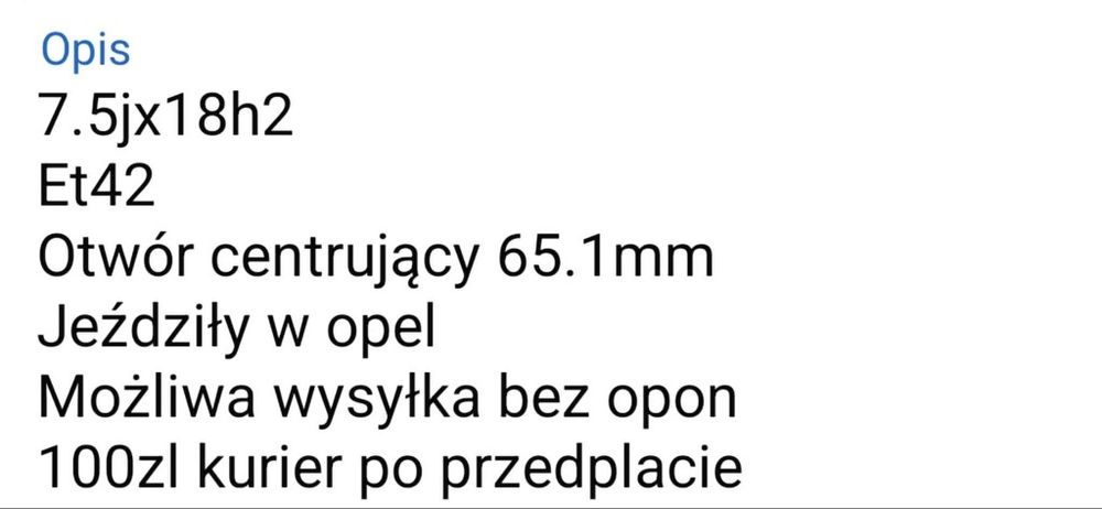 Alufelgi felgi 5x110 r18