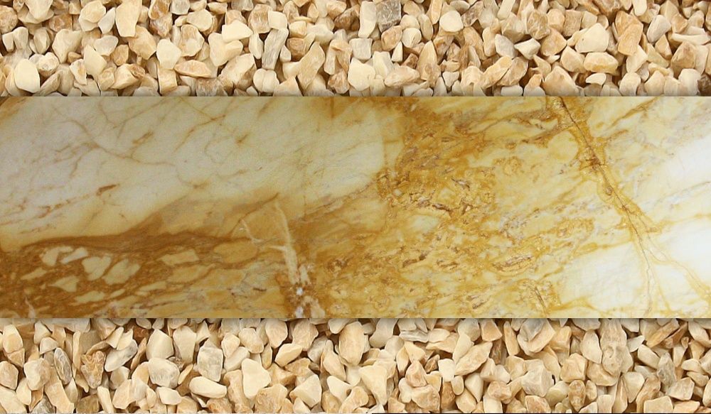 Grys Giallo Siena frakcja  16-32 złoty kamień ozdobny - worek 25 kg