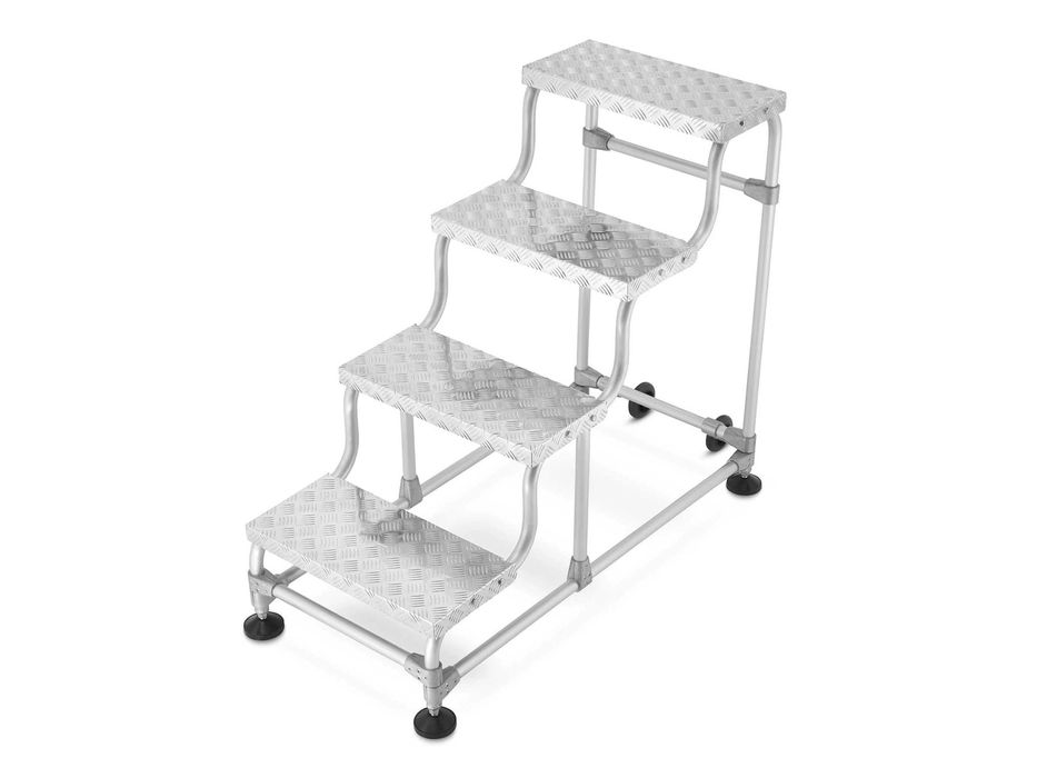 Aluminiowe schody jezdne magazynowe HIGHER 4-stopniowe S-7804