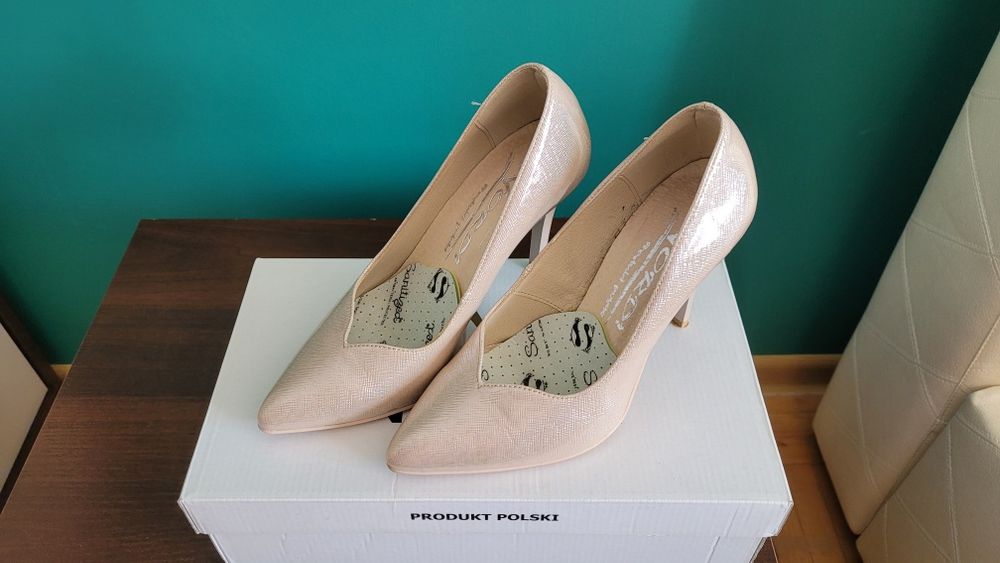 Buty szpilki skóra r. 36