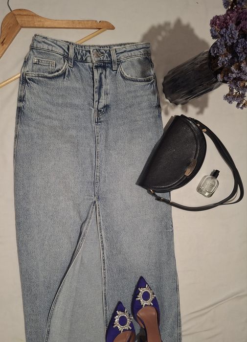 Трендова джинсова спідниця ZARA