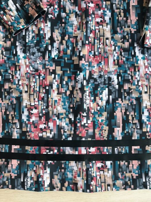 Vestido geométrico extensível Ana Sousa 42