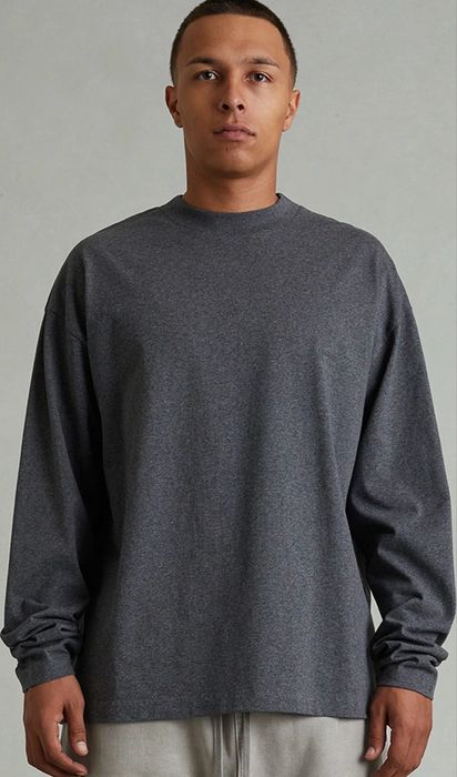 Чоловічий лонгслів Fear Of God Essentials CHARCOAL 125HO254201F ОРИГІНАЛ