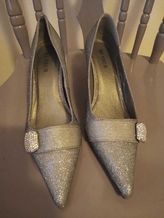 Buty damskie eleganckie r . 40 brokat