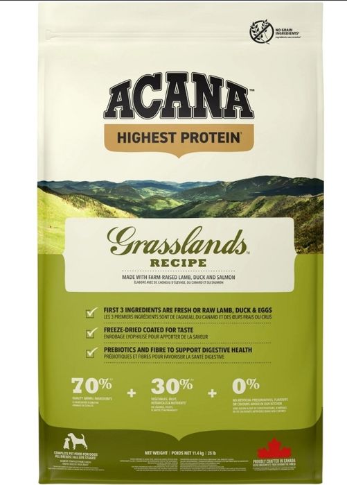 Сухий корм acana pacific,grass, senior  light &fit , adult large