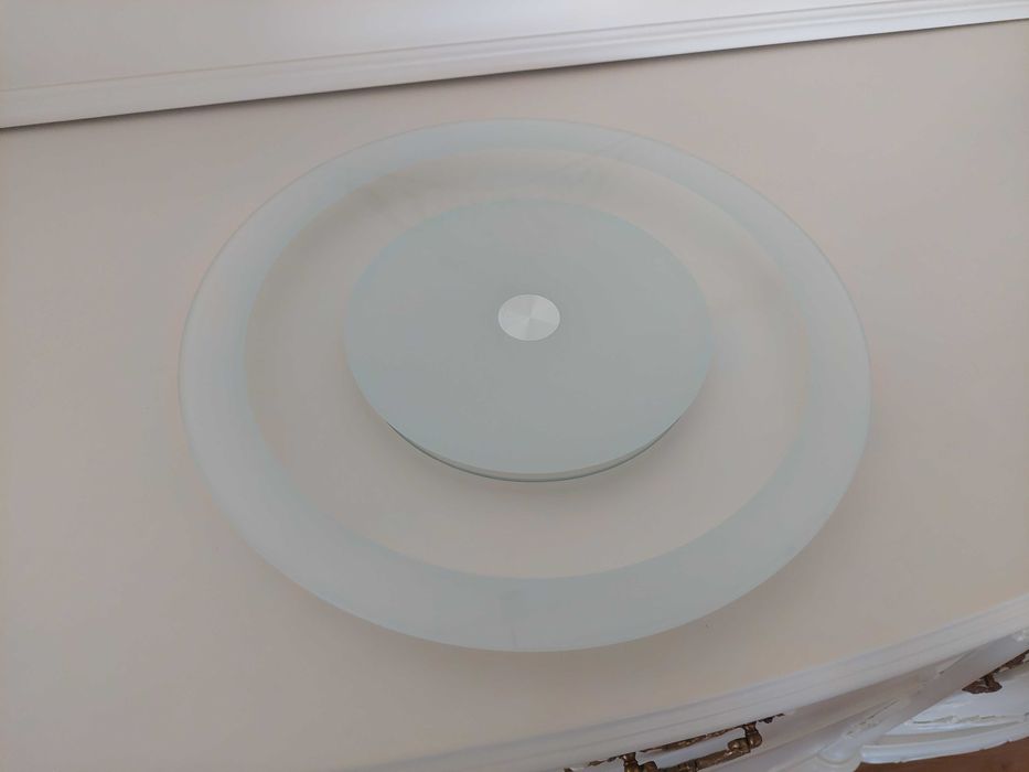 Base giratória de vidro (35cm diâmetro)
