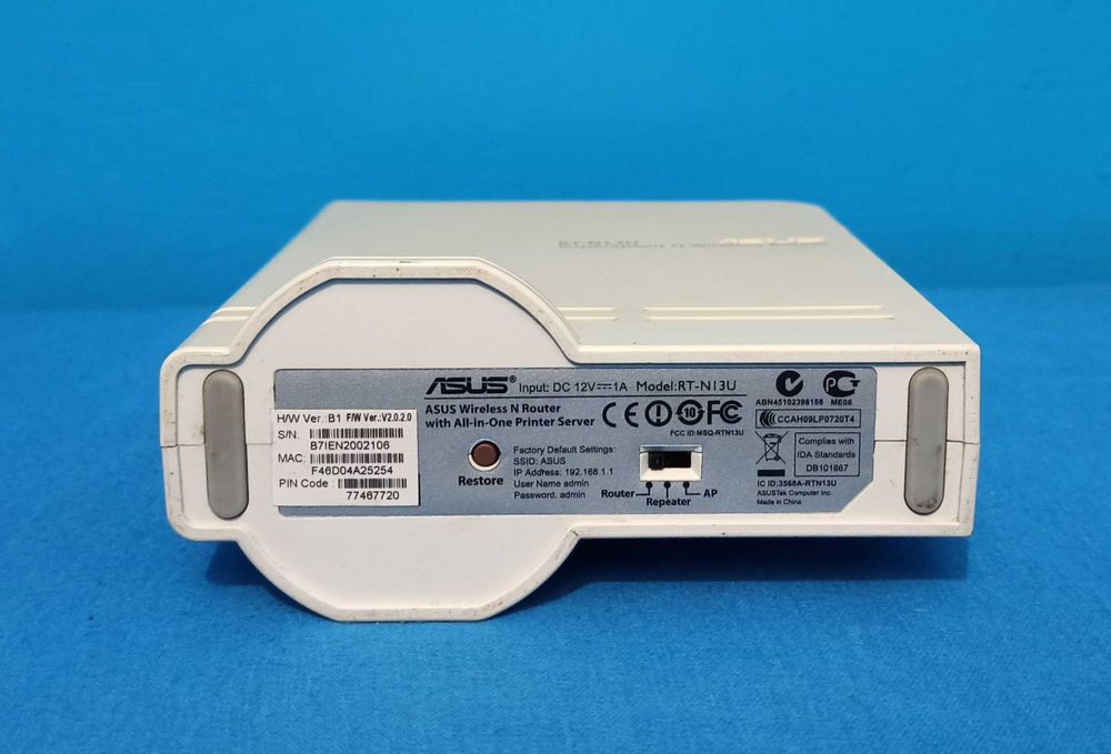 Wi-Fi роутер Asus RT-N13U/300 Мбит/с./USB 2.0