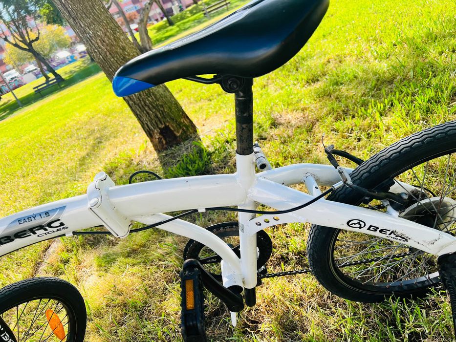 Bicicleta Dobrável Berg– Branca/Preto (Adulto ou Criança)