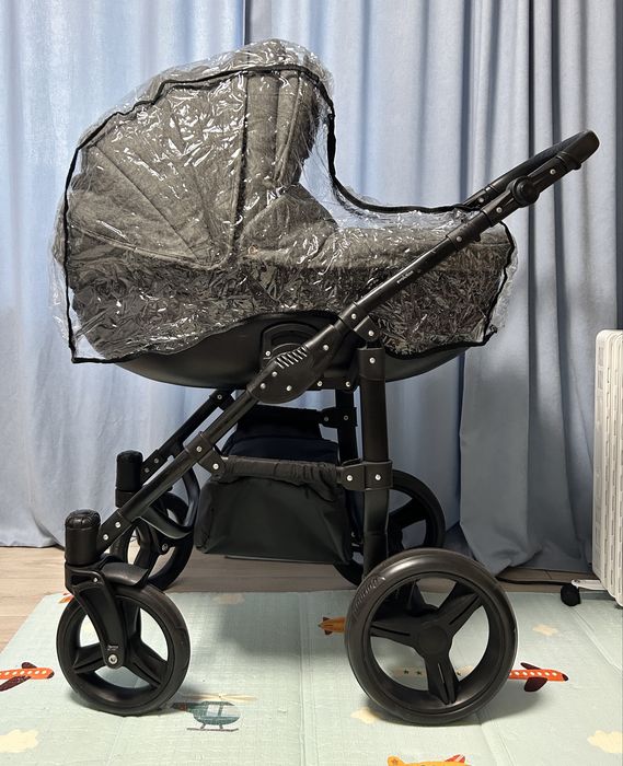 Універсальна коляска 2 в 1 - Angelina Discovery Evolution (Сірий)