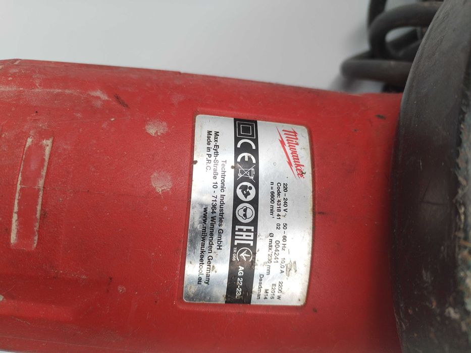 Milwaukee Szlifierka kątowa AG 22-230 / Plus Lombard Kłodzko