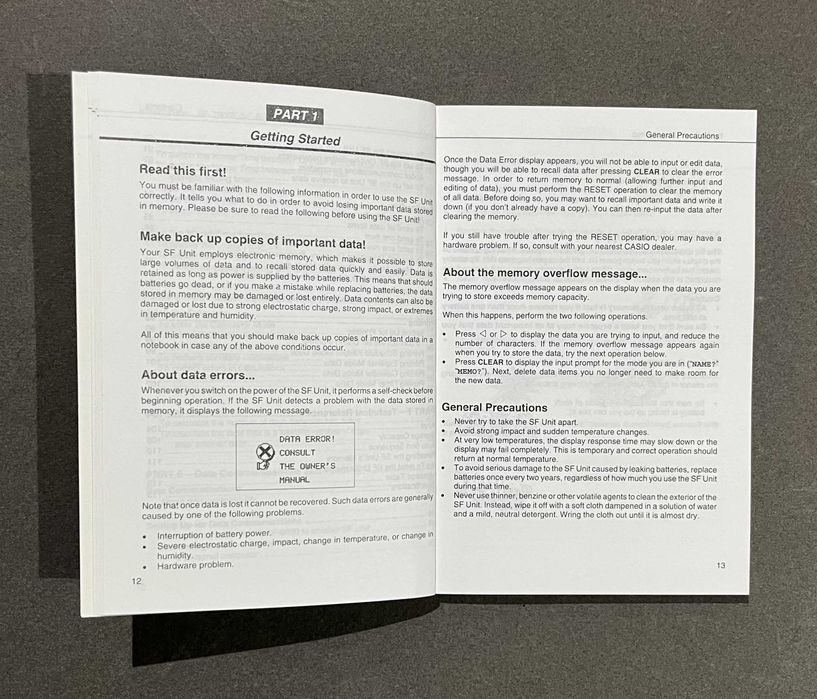 Manual Casio SF-7900E SF-8900