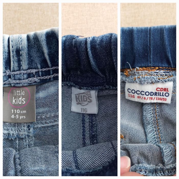 Jegginsy dziewczęce, Coccodrillo i in. Rozmiar 116 Zestaw