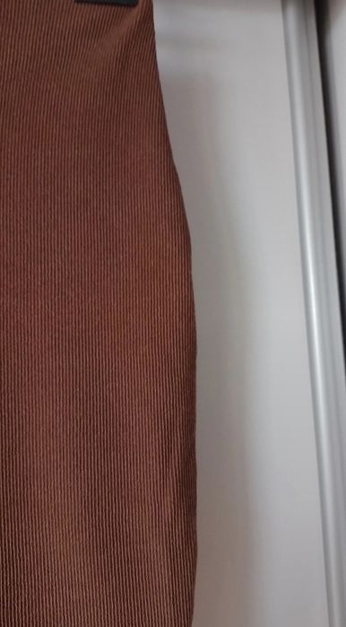 Brązowa prążkowana spódnica rozm S