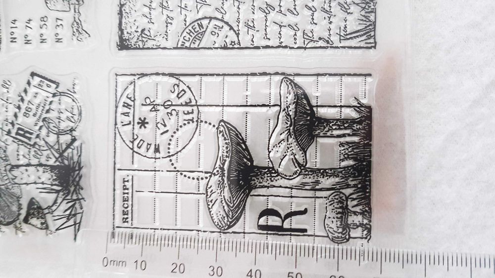 Stemple, Pieczątki, Clear Stamps, Scrapbooking - Grzyby