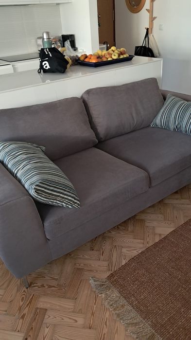 Sofá 3 lugares Cinzento URGENTE