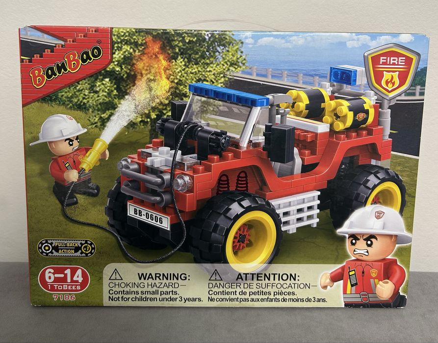 Конструктор Banbao fire пожарна машина