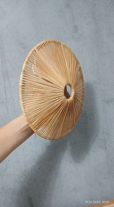 Торг Бра из ротанга H&M 25 см , люстра лампа бра латунь