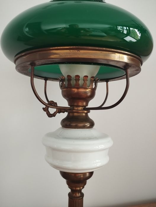Lampa elektryczna, naftowa Vynckier lata 60/70.