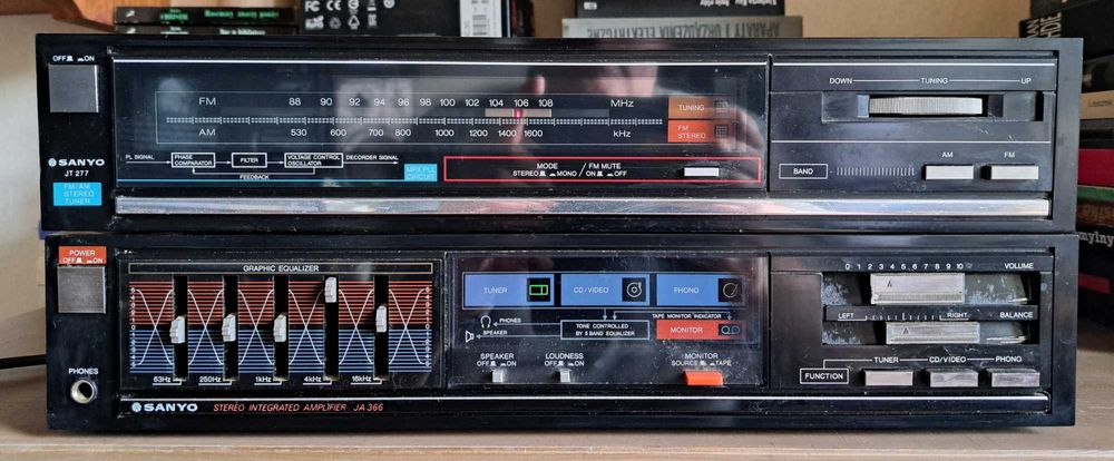 Sanyo Ja 366 wzmacniacz + Tuner Sanyo JT 277