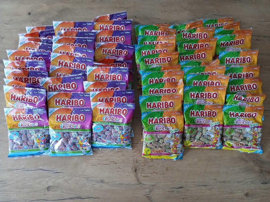 HARIBO CRAZY CRUNCHIES Nowość!!! 60szt 9,6kg