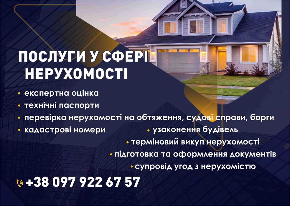 Послуги з нерухомості та документів