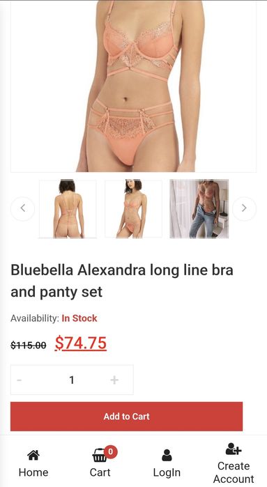 Bluebella original бюстгальтер