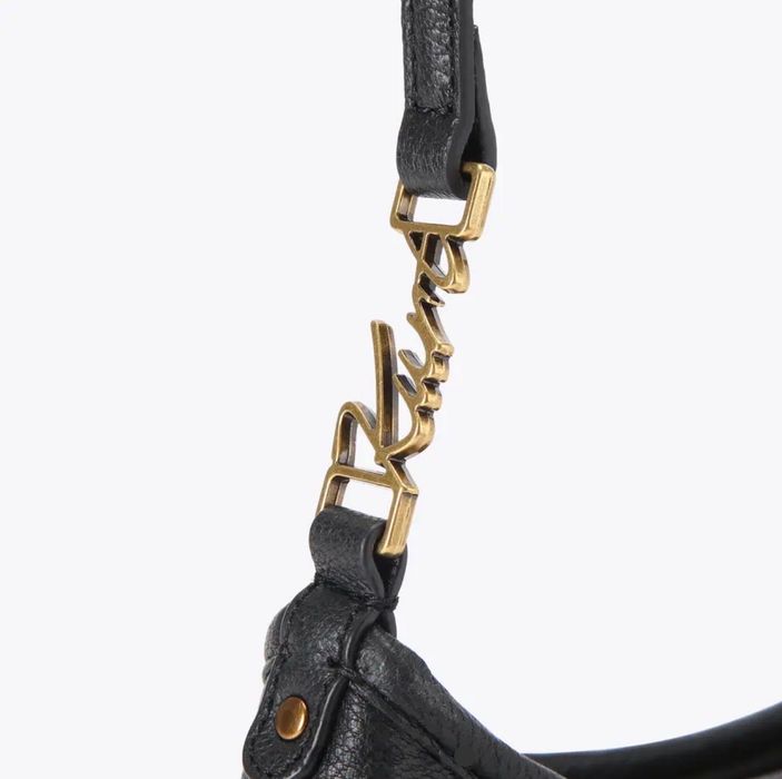 Жіноча сумка-багет Kurt Geiger, чорна, шкіряна