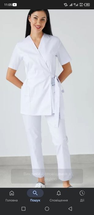Медичний костюм білий. 50-52 р