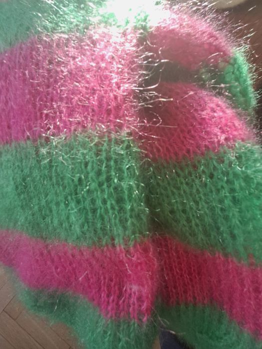 Lekki sweterek z moheru kidsilk. Handmade.