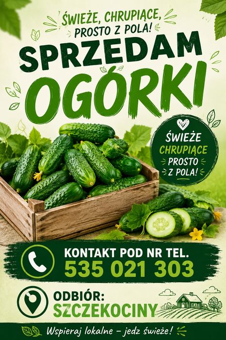 Ogórek Gruntowy 15kg Gruby dla P,Romka