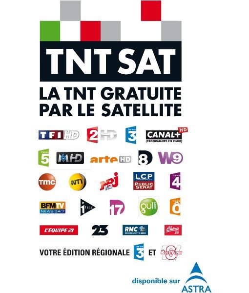 Receptor TNTsat canais franceses
