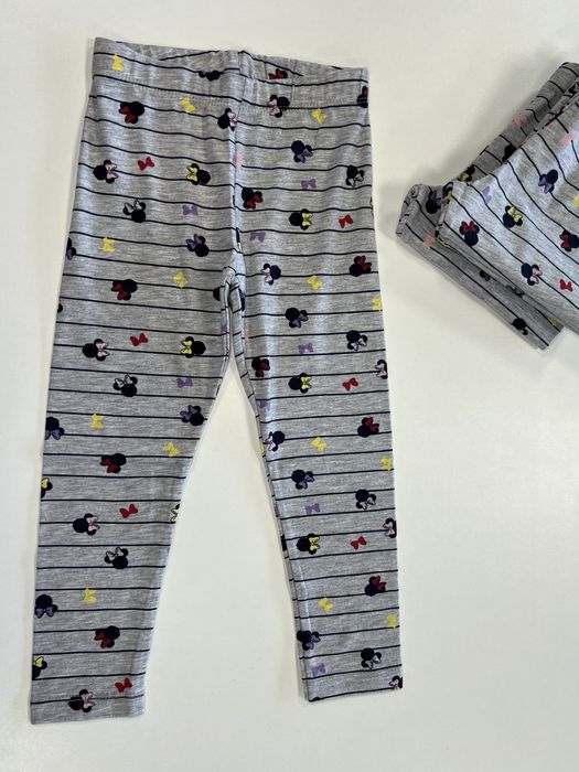 Legginsy dziewczęce szare myszka minnie r.122