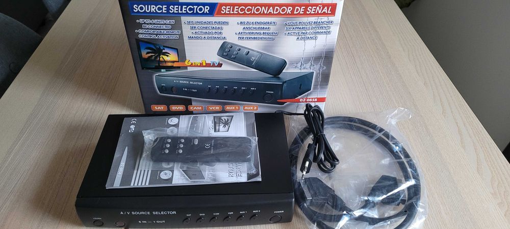 Seletor SCART 6 IN - 1 OUT com comando64169674849795120