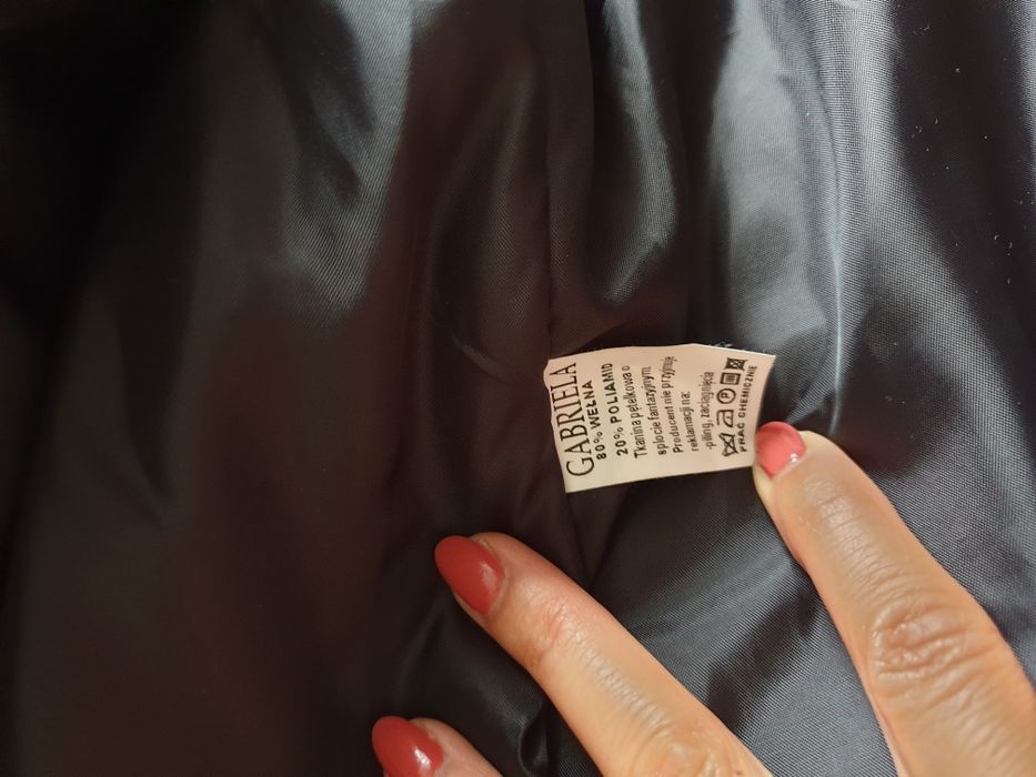 Płaszcz wełniany XXL rozm 48