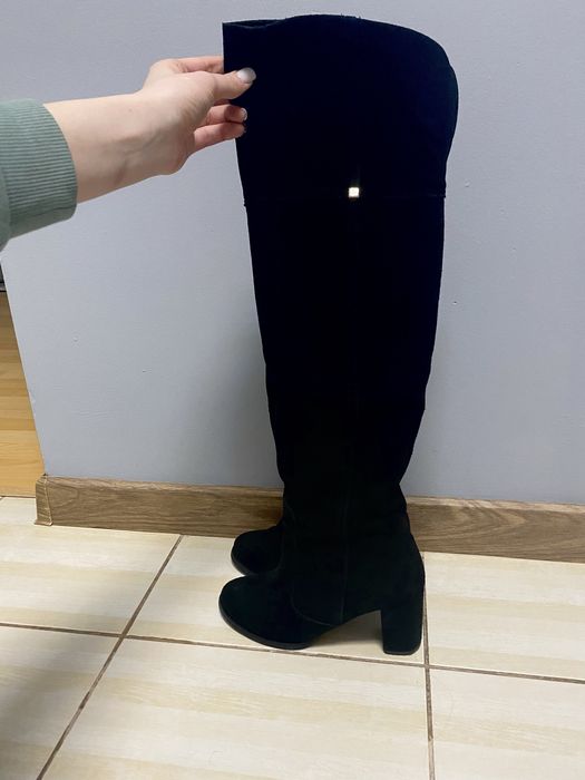 Чоботи замшеві жіночі