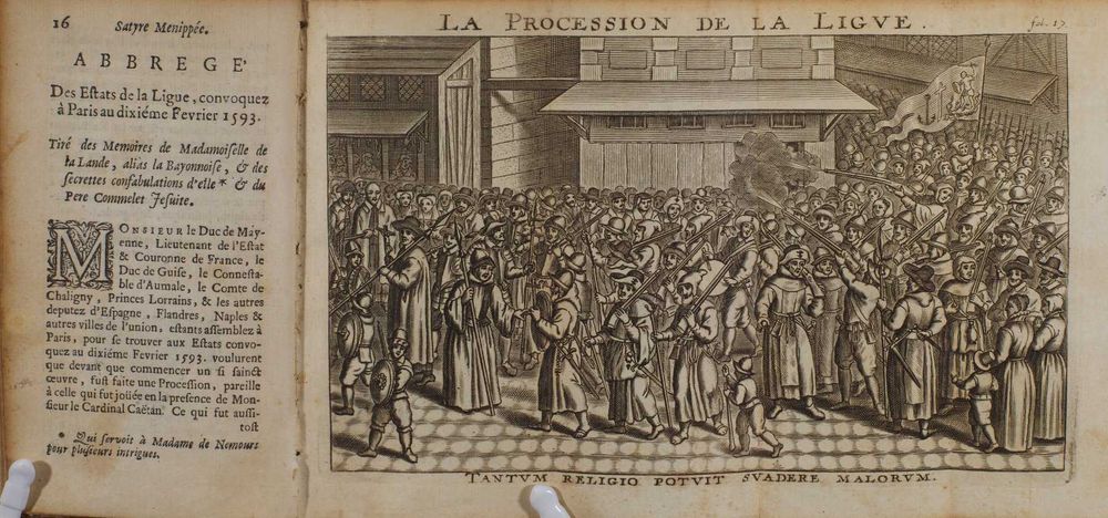 Importante obra literária satírica do Renascimento Francês. 1677.