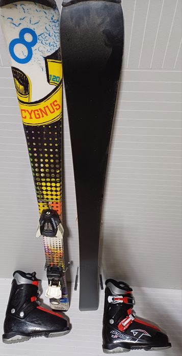 Zestaw narty 120 cm + buty 22.5 cm ~35 eu