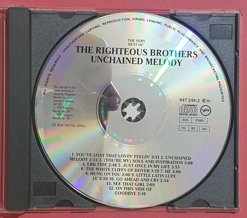 CD - The Very Best of The Righteous Brothers Unchained Melody